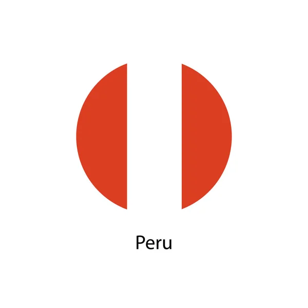 Bendera Nasional Peru - Stok Vektor