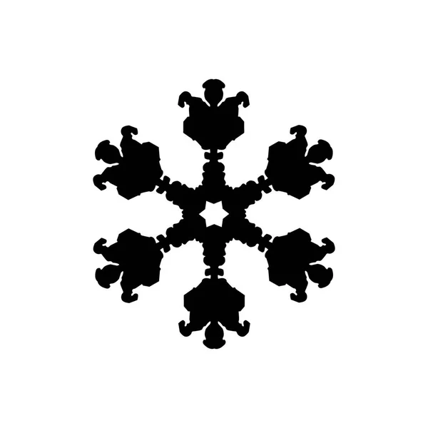Illustration d'icône de flocon de neige, dans un style plat tendance isolé sur fond blanc. Vecteur de flocon de neige . — Image vectorielle