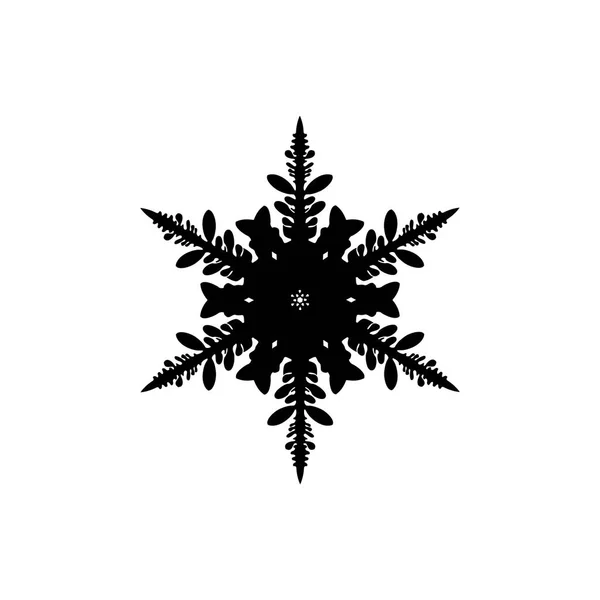 Illustration des Schneeflockensymbols, im trendigen flachen Stil isoliert auf weißem Hintergrund. Schneeflockenvektor. — Stockvektor