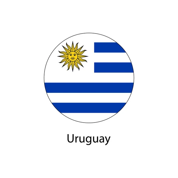 Bandera de Uruguay, ilustración de la bandera de Uruguay, Bandera de Uruguay foto , — Vector de stock