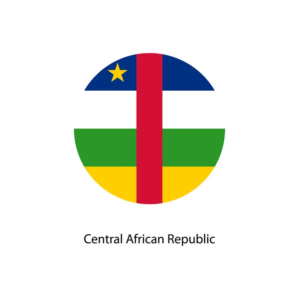 中央アフリカ共和国の旗 — ストックベクタ
