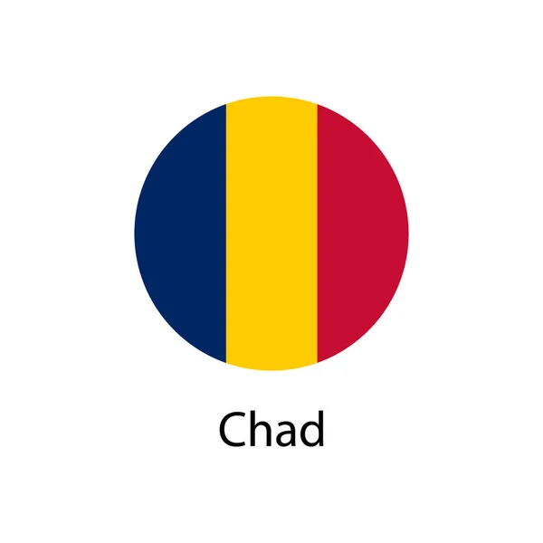 Le drapeau du Tchad — Image vectorielle