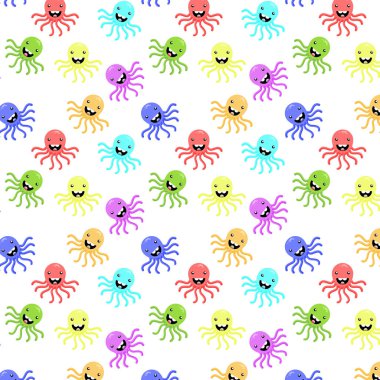 Ahtapot ile vektör deseni