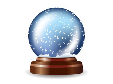 Renkli kar küresi kompozisyonu