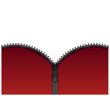 arka plan ile metal fermuar