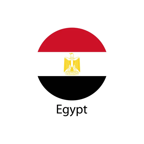 Flaggan för Egypten — Stock vektor