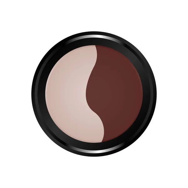 Make-up-Kit Farbsymbol. Kosmetik. — Stockvektor