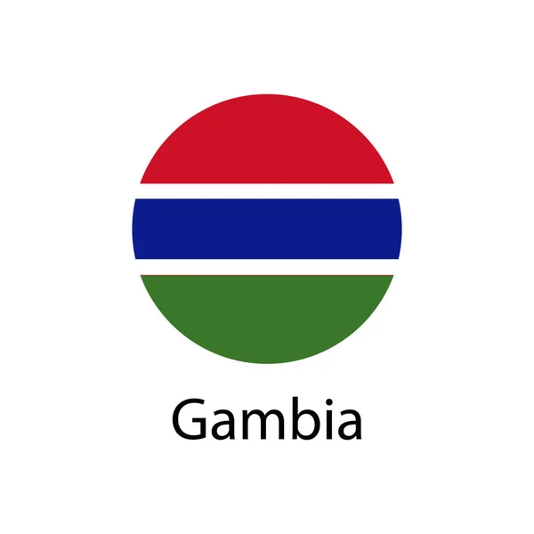 Vlajka Gambie — Stockový vektor