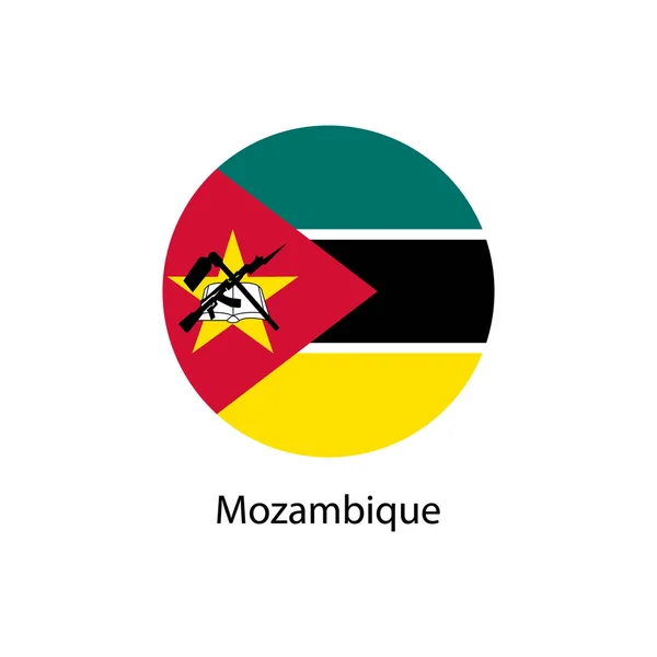 ベクトルイラスト モザンビーク旗アイコンが白い背景に隔離. — ストックベクタ