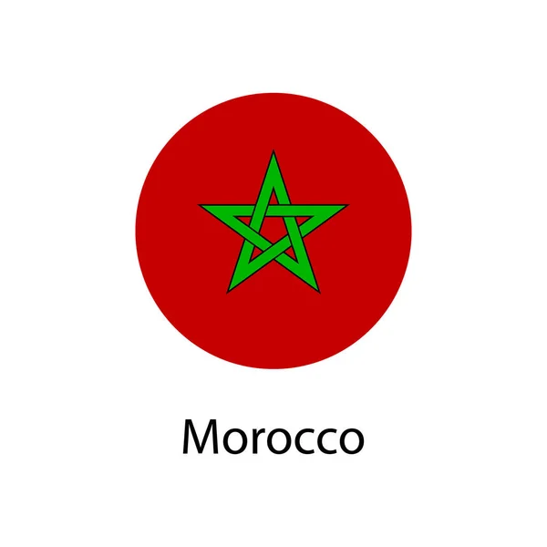 Vecteur de drapeau marocain — Image vectorielle