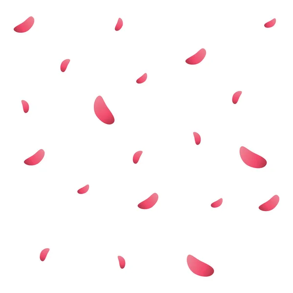 Achtergrond met roze bloemblaadjes die vallen — Stockvector