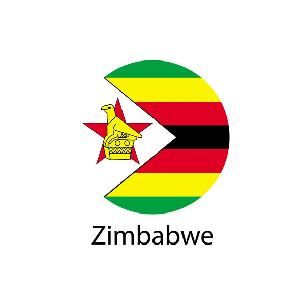 Die Flagge von Zimbabwe — Stockvektor