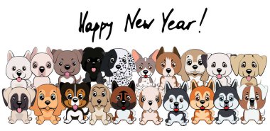 2018 yeni yıl kartı çevirisi Çince karakter Happy New Year olduğunu