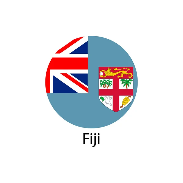 Bandera de Fiyi Vector ilustración — Vector de stock