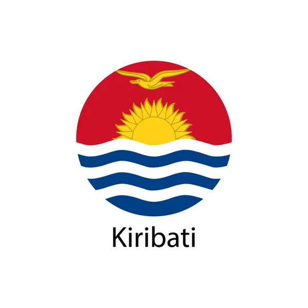 Bandeira vetor kiribati — Vetor de Stock