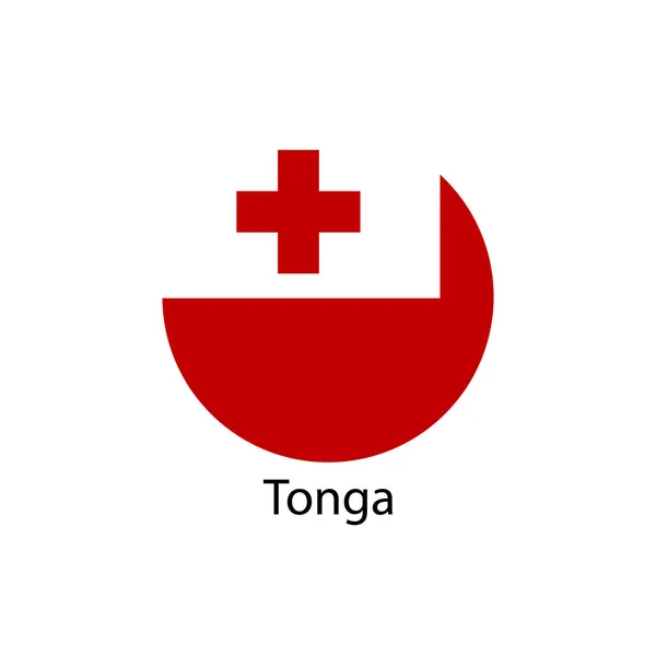 Vlajka vektoru Tonga — Stockový vektor