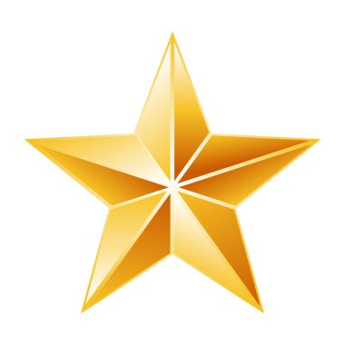 Yıldız vektör simgesi, düz sıra, sarı