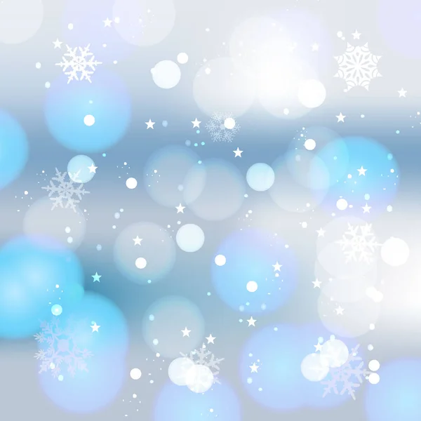 Cartão de inverno com flocos de neve . — Vetor de Stock