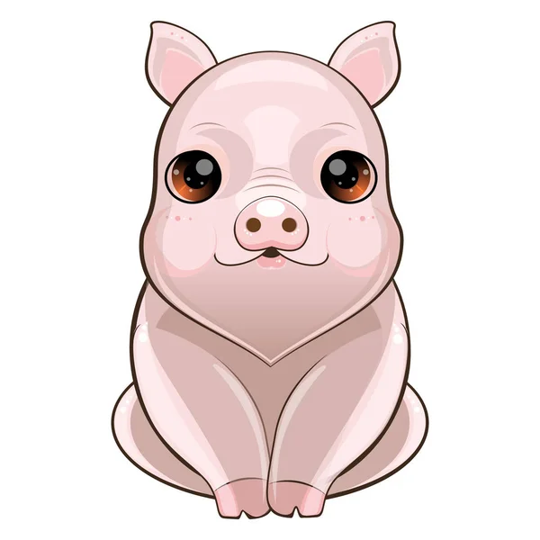 Little Baby Pig — Stock Vector