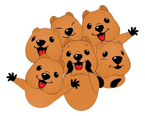 quokka vektör çizim tarzı düz