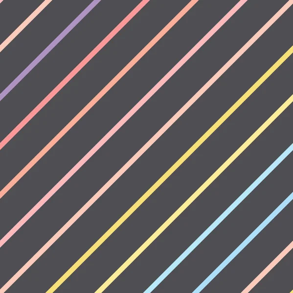 Diagonale Streifen heller Farben auf schwarzem Hintergrund. — Stockvektor