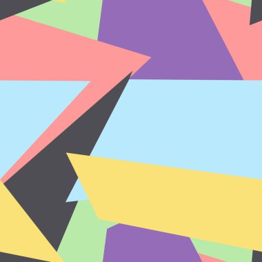 çok renkli şekiller ile desen