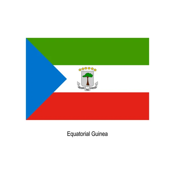 Guinea Ecuatorial Vector Bandera Aislada Sobre Fondo — Archivo Imágenes Vectoriales