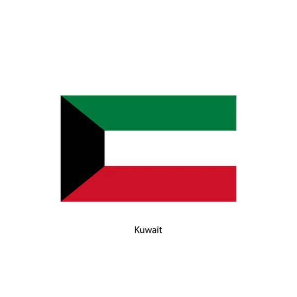 Vecteur Drapeau Koweït Illustration Drapeau Koweït Image Drapeau Koweït Image — Image vectorielle
