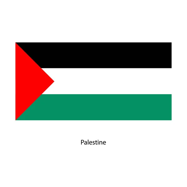 Bandera Palestine Vector Icono Ilustración — Vector de stock