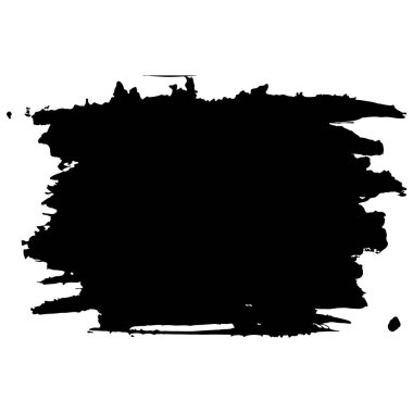 Siyah boya, mürekkep, grunge, kirli fırça darbeleri.