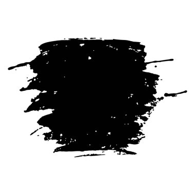 Siyah boya, mürekkep, grunge, kirli fırça darbeleri.