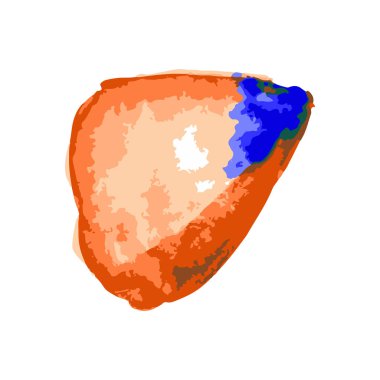 Mavi boya, mürekkep, grunge, kirli fırça darbeleri. Su mavisi ve kırmızı. Kelebek kanatları