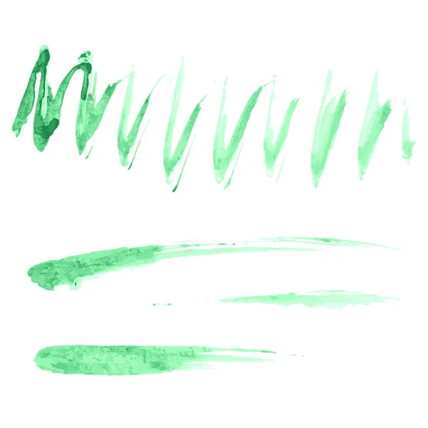 Paint Ink Grunge Dirty Brush Strokes Splash Green — Stock Vector