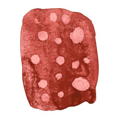 Renkli boya lekeleri. Siluetler leke.