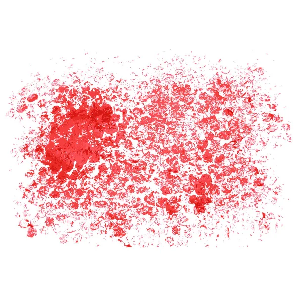 Pintura Tinta Brochas Pincel Sucio Gris Salpican Rojo — Vector de stock