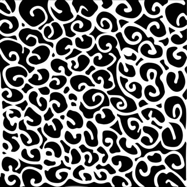 Sekiz adet siyah beyaz dalga dizisi. Yetişkin Boyama Sayfaları.