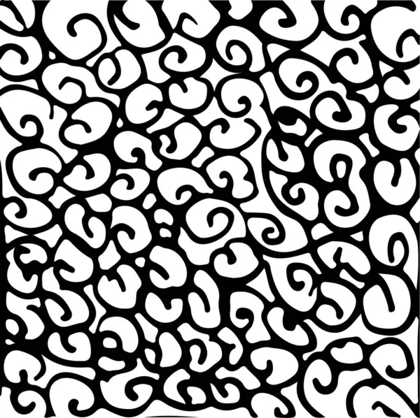 Set Eight Black White Wave Patterns Adult Coloring Pages — Stock Vector