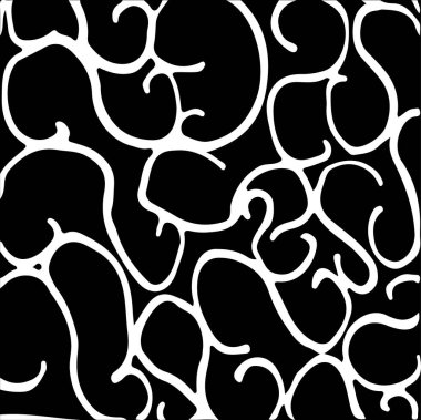 Sekiz adet siyah beyaz dalga dizisi. Yetişkin Boyama Sayfaları.