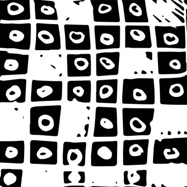 El çizgili desen. Siyah ve beyaz. Tasarım ögeleri çizilmiş vuruşlar (jel kalemlerin etkisi)