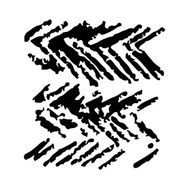 El çizgili desen. Siyah ve beyaz. Tasarım ögeleri çizilmiş vuruşlar (jel kalemlerin etkisi)