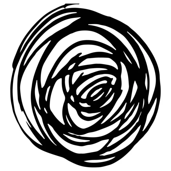 Handgezeichnetes Streifenmuster Schwarz Weiß Gestaltungselemente Gezeichnet Striche Die Wirkung Von — Stockvektor