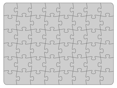 Kağıt bulmacalar. İş konsepti, şablon, yerleşim bilgi grafikleri