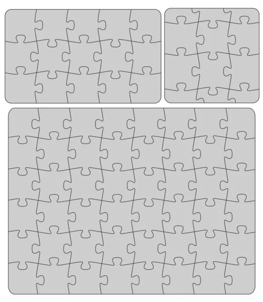 Pièces Puzzles Papier Concept Entreprise Modèle Infographie Mise Page — Image vectorielle