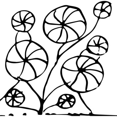 siyah ve beyaz soyut el çizimi dokusu.