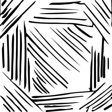 siyah ve beyaz soyut el çizimi dokusu.