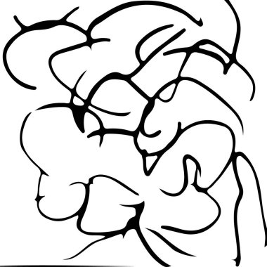 siyah ve beyaz soyut el çizimi dokusu.