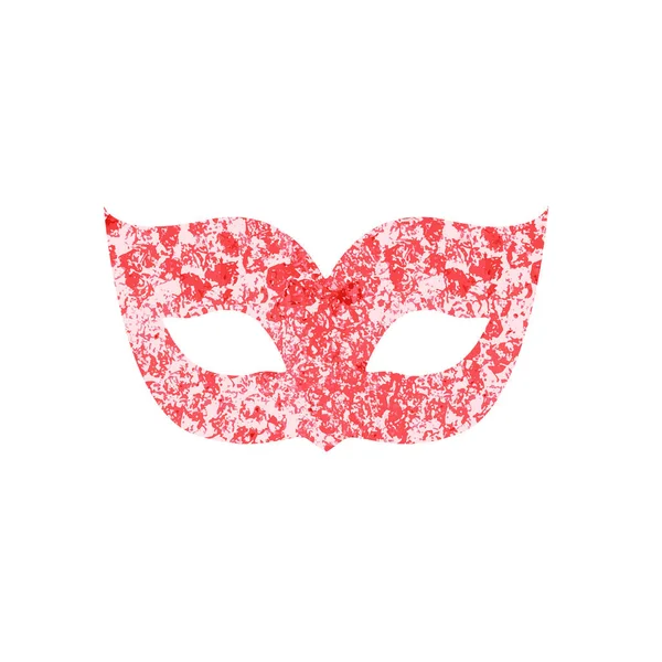 Carnival Mask Splash Bright Watercolor — Stock Vector
