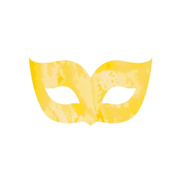 Karneval Mask Stänk Ljus Akvarell — Stock vektor