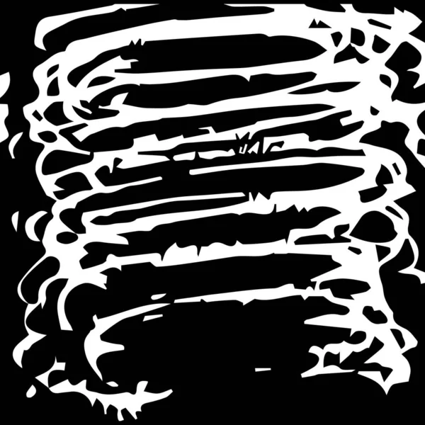 Schwarz Weiß Abstrakte Handgezeichnete Textur — Stockvektor