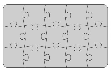 Kağıt bulmacalar. İş konsepti, şablon, yerleşim bilgi grafikleri